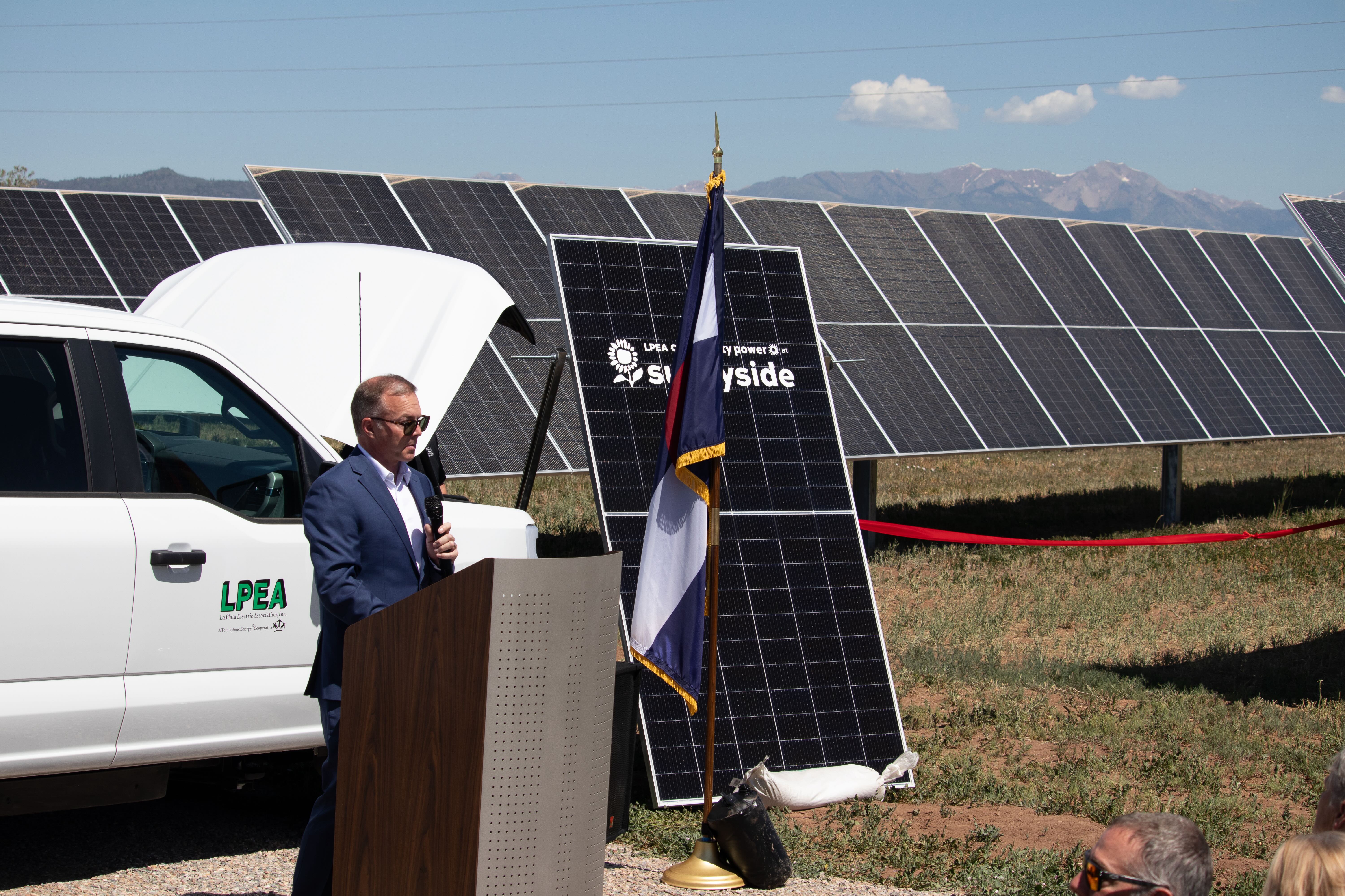 LPEA CEO Graham Smith speaks to the audience