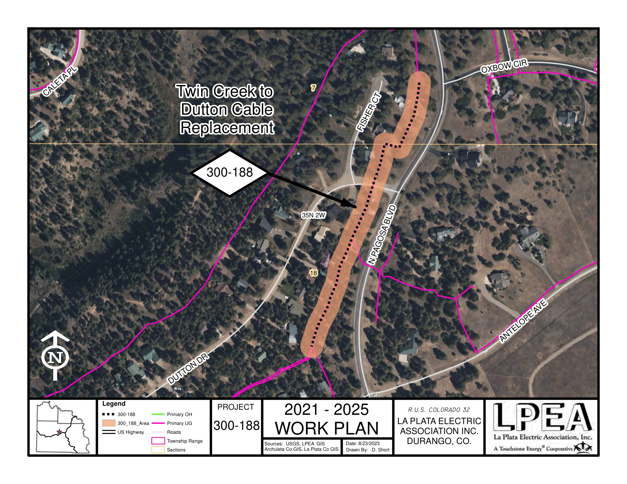 300-183 Twin Creek to Dutton Construction Map