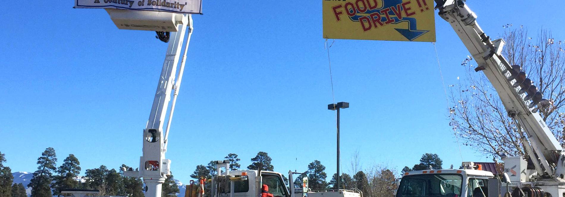 IBEW members of LPEA organize “Fill the Bucket” food drive Nov. 17