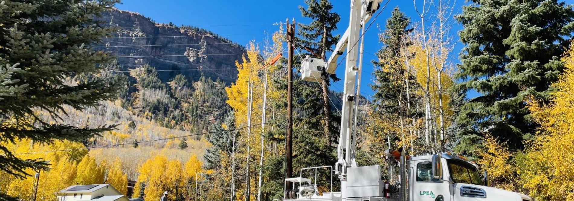 Crews perform capital improvement work on power lines